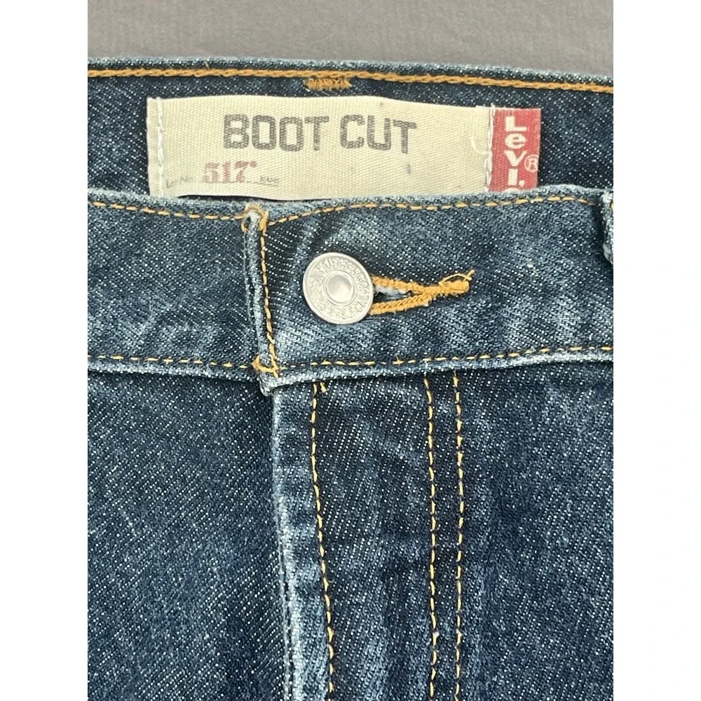 Vtg Levis 517 Jeans Mens W31 L32 Blue Cotton Bootcut Dark Wash At Denim Pants Y2
